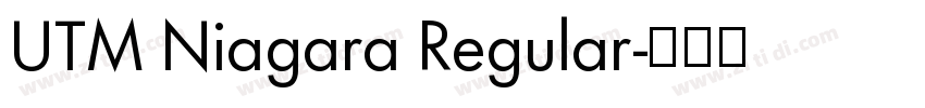 UTM Niagara Regular字体转换